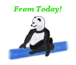 Angry Smart Panda sticker #7856285