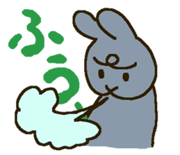 mofumofu rabbits 2 sticker #7856763