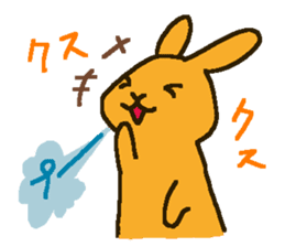 mofumofu rabbits 2 sticker #7856767