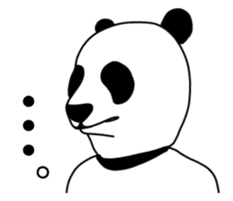 Sticker of panda man sticker #7857499