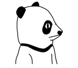 Sticker of panda man sticker #7857528