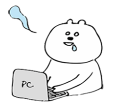 Daily lives of bear 2.5 sticker #7857662