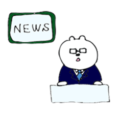 Daily lives of bear 2.5 sticker #7857677