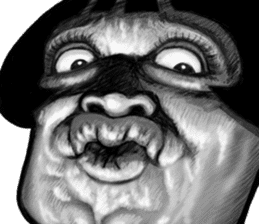 Ugly domineering woman 2 For overseas sticker #7857813