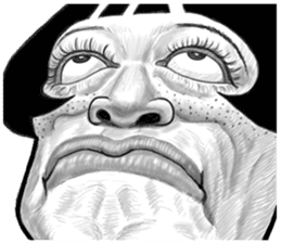 Ugly domineering woman 2 For overseas sticker #7857816