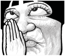 Ugly domineering woman 2 For overseas sticker #7857821