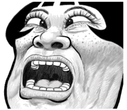 Ugly domineering woman 2 For overseas sticker #7857822