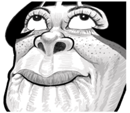 Ugly domineering woman 2 For overseas sticker #7857824