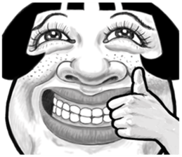 Ugly domineering woman 2 For overseas sticker #7857830