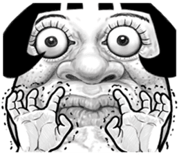 Ugly domineering woman 2 For overseas sticker #7857845