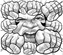 Ugly domineering woman 2 For overseas sticker #7857846