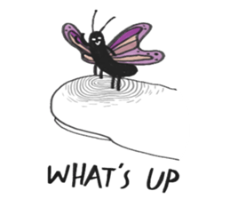 Bugs and girl sticker #7857855