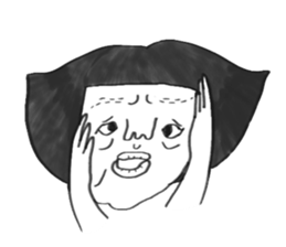 Bugs and girl sticker #7857860