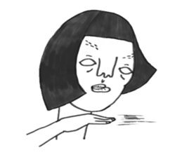 Bugs and girl sticker #7857869