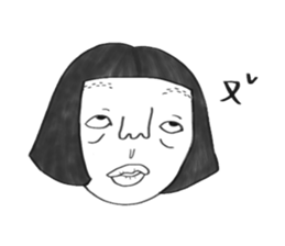 Bugs and girl sticker #7857871