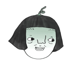 Bugs and girl sticker #7857874