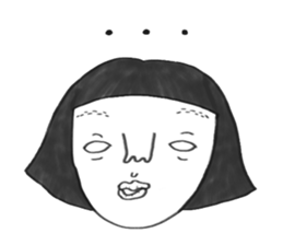 Bugs and girl sticker #7857881