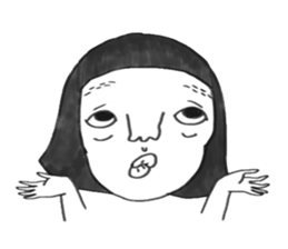 Bugs and girl sticker #7857882