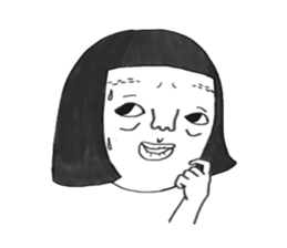 Bugs and girl sticker #7857884