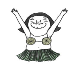 Bugs and girl sticker #7857886