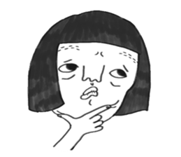 Bugs and girl sticker #7857887