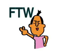 SAMURAI BOY in English sticker #7858373