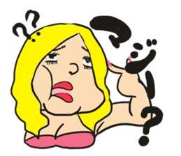 Beautiful pig girl sticker #7860974