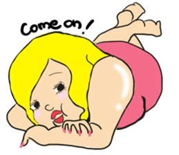 Beautiful pig girl sticker #7860975