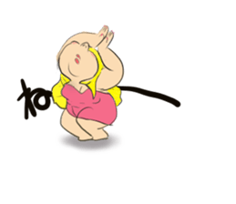 Beautiful pig girl sticker #7860979