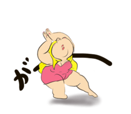 Beautiful pig girl sticker #7860980