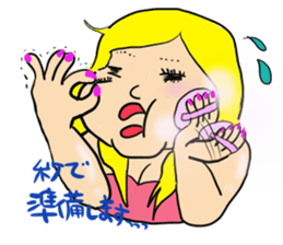 Beautiful pig girl sticker #7860984