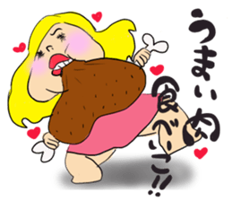 Beautiful pig girl sticker #7860988