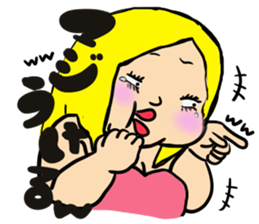 Beautiful pig girl sticker #7860989