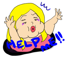 Beautiful pig girl sticker #7860997