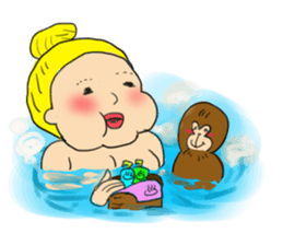 Beautiful pig girl sticker #7860999