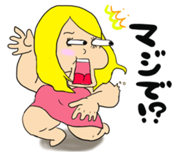 Beautiful pig girl sticker #7861004