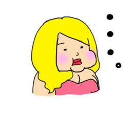 Beautiful pig girl sticker #7861008