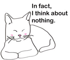 Pose of cat that you also know(English) sticker #7861413