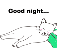 Pose of cat that you also know(English) sticker #7861416