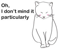 Pose of cat that you also know(English) sticker #7861417