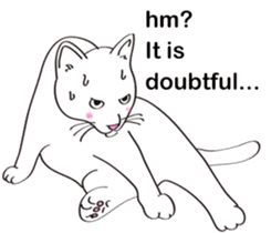 Pose of cat that you also know(English) sticker #7861419