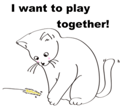 Pose of cat that you also know(English) sticker #7861422