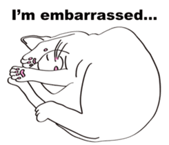 Pose of cat that you also know(English) sticker #7861424