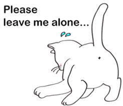Pose of cat that you also know(English) sticker #7861427