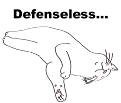 Pose of cat that you also know(English) sticker #7861428