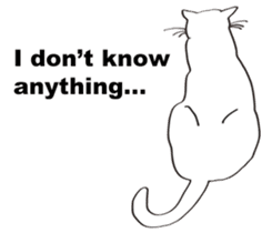 Pose of cat that you also know(English) sticker #7861429