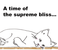 Pose of cat that you also know(English) sticker #7861432