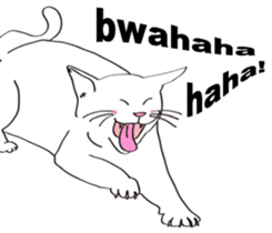 Pose of cat that you also know(English) sticker #7861434