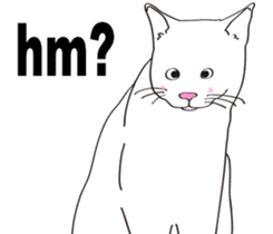 Pose of cat that you also know(English) sticker #7861435