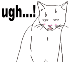 Pose of cat that you also know(English) sticker #7861436